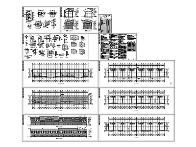 现代新中式商业街 商业街建 施工图