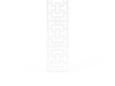 中式白色镂空雕花装饰板