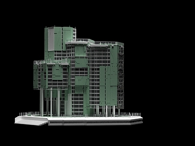 现代风格建筑 未来科技感建筑