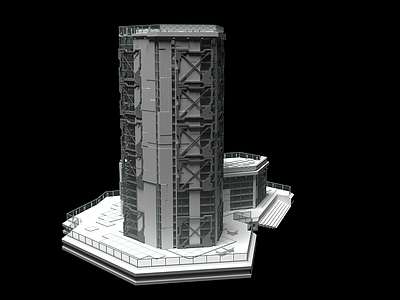 现代风格建筑 未来科技感建筑