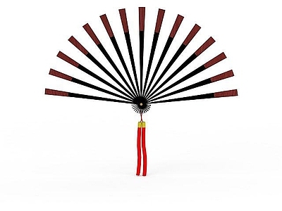 现代扇子装饰品