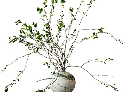 现代花艺 陶瓷花瓶 花艺摆件 盆景盆栽 绿植摆件 植物