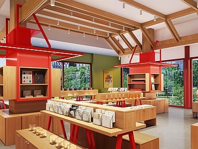 现代玩具礼品店 文创店 礼品店 展示架