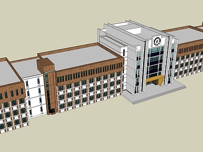 现代学校建筑 教学楼学校