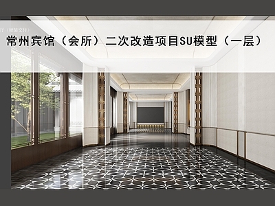复古会所 会所大厅 前厅 接待大厅 茶室