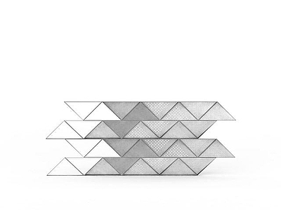 现代其他景观小品 墙砖