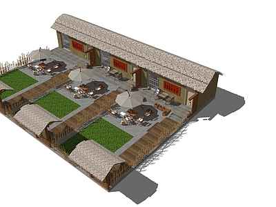 侘寂乡村民房 乡村民宿草屋