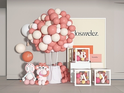 现代橱窗 美陈 气球 活动美陈 儿童美陈 气球美陈