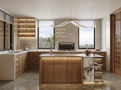 意式轻奢封闭式厨房 老钱