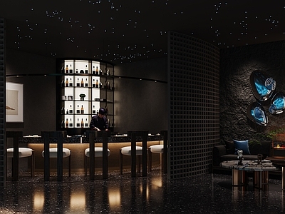 现代新中式酒店 酒店大厅
