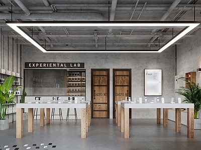 工业侘寂数码店 工业风手机店