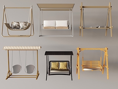 中式北欧秋千椅 北欧实木秋千椅 吊椅摇椅休闲椅