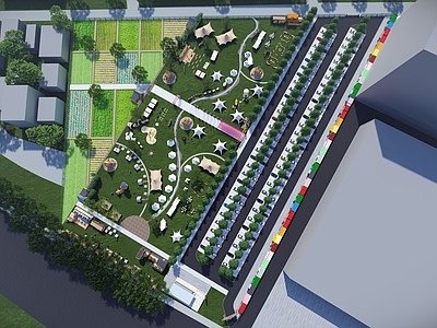 现代轻奢营地 城市露营 集装箱营地 网红营地 研学营地 帐篷营地