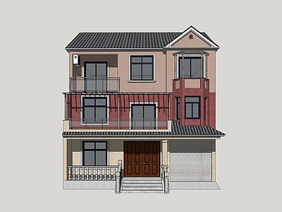 新中式乡村民房 乡村自建房 乡村建筑 民居建筑
