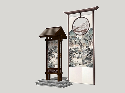 新中式宣传栏 乡村宣传栏 校园宣传栏 文化宣传栏