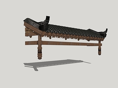 中式屋檐 房檐 古建屋檐 屋檐挂瓦