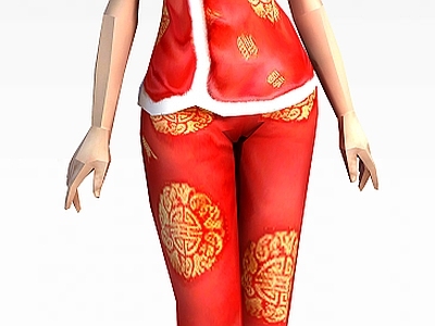 现代美丽大方女模特