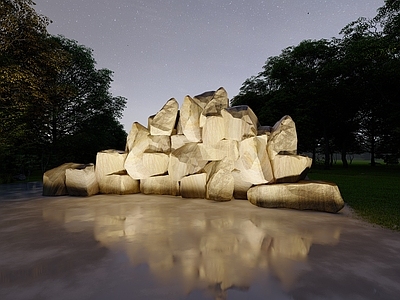 现代景观石 景观石堆