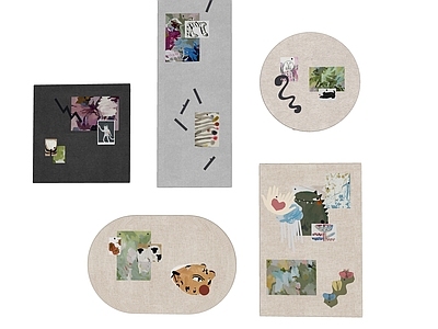 现代奶油挂件 儿童贴画 手绘画板 墙饰挂件