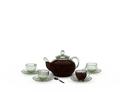 现代玻璃透明茶壶
