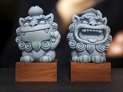 现代其他摆件 可爱狮子 狮子摆件 文创狮子 文旅狮子 狮子装饰品