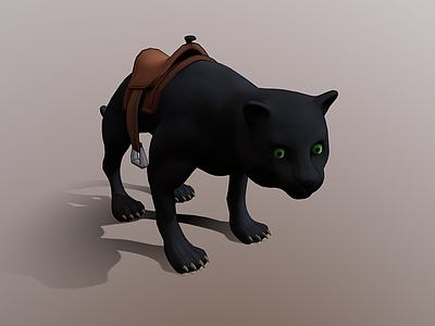虚拟人物 坐骑 黑豹 黑猫