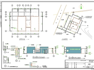 现代公共卫生间 公共卫生间 公园卫生间 施工图