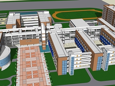 现代学校建筑 教学楼学校