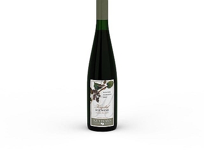 现代麻将桌 红酒瓶
