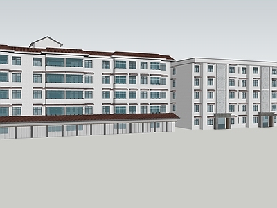 现代小公建 沿街民房建筑 银行建筑 小公建