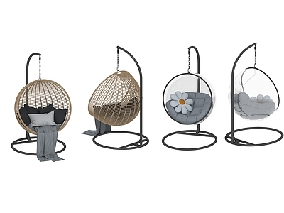 现代新中式吊椅 吊椅