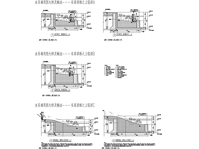 综合性公园 驳岸通用大样图 施工图