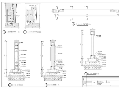 现代简约庭院 廊架景 施工图