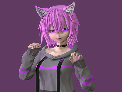 虚拟人物 猫女