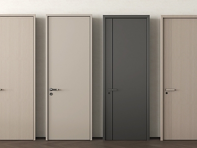 现代单开门 现代卧室门 卧室单开门 实木门 平开门