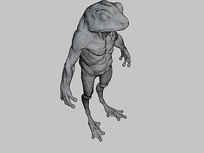 虚拟人物 人形 生物 青蛙 外星人 脖子