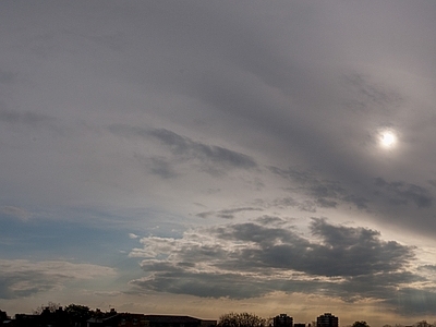 现代天空HDR 黄昏HDR 夕阳黄昏 多云天空