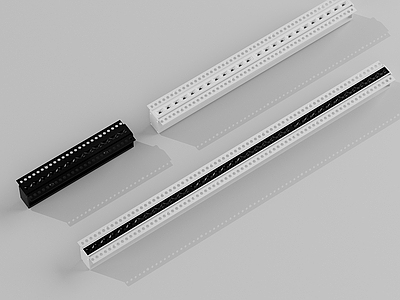 极简现代格栅灯 格栅灯 射灯 无主灯