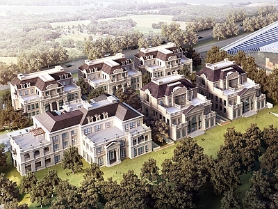 现代办公楼建筑 现代商墅产业园 办公楼平面图 别墅式多层办公 平面立面剖面 施工图