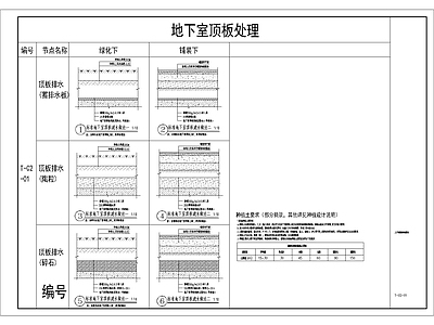 地面综合节点 地下室顶处理 施工图