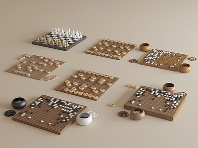 现代棋牌室 棋盘 象棋 国际象棋 娱乐 围棋