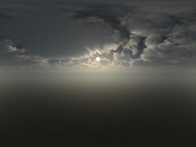 现代天空HDR 阴天 黄昏 高空