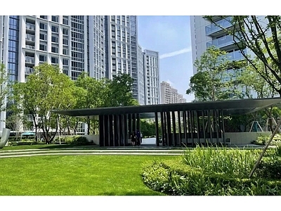 示范区景观 新中式景观亭 钢结构景观亭廊 现代景观亭 施工图