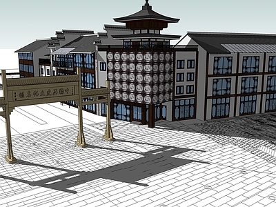 中式古建筑 古建筑