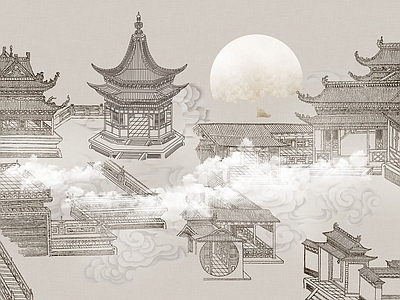 新中式中式硬包 中式纹理壁布 布艺硬包 硬包图案 艺术硬包 硬包背景墙