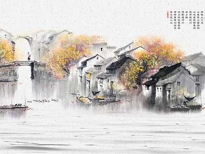 新中式中式硬包 中式纹理壁布 山水硬包 硬包图案 艺术硬包 硬包背景墙