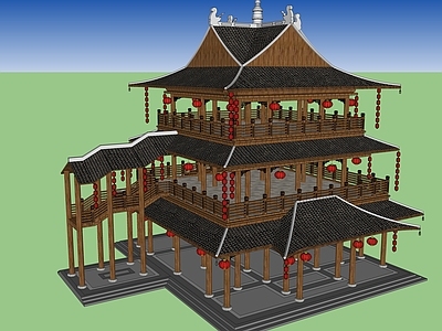 中式古建筑 古建筑