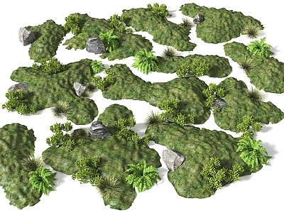 现代微地形 草坡 小山包 土坡 堆坡 山体地形