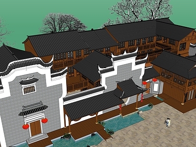 中式古建筑 古建筑