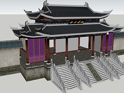 中式古建筑 古建筑